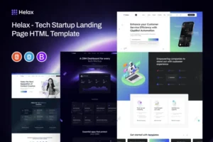 Mua Helax - Tech Startup Landing Page Html Template giá rẻ