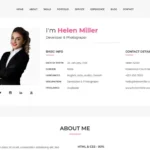 Helen – Personal Portofolio Template