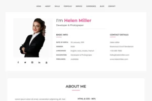 Mua Helen - Personal Portofolio Template giá rẻ
