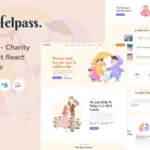 Helpass – Charity Nonprofit React Js Template