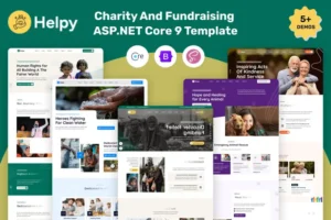 Mua Helpy Charity Fundraising ASP.Net Core 9 Template giá rẻ