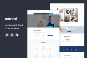 Mua Helsinki : Heating & AC-Repair HTML Template giá rẻ