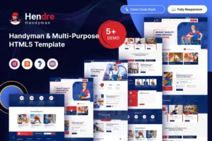 Mua Hendre - Handyman & Multi-Purpose HTML5 Template giá rẻ