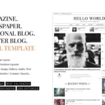 Hewo – Newspaper Magazine Blog HTML Template