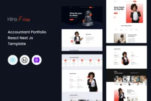 Mua HireMe - Accountant Portfolio Next Js Template giá rẻ
