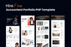 Mua HireMe - Accountant Portfolio PHP Template giá rẻ