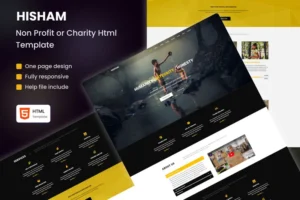 Mua HISHAM - Non Profit/Charity Html Template giá rẻ