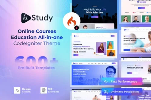 Mua HiStudy Online Courses Education CodeIgniter Theme giá rẻ