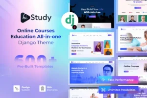 Mua HiStudy Online Courses Education Django 5 Template giá rẻ