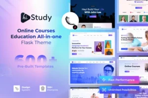 Mua HiStudy Online Courses & Education Flask Template giá rẻ