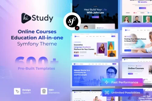 Mua HiStudy Online Courses&Education Symfony Template giá rẻ