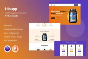 Mua Hisupp - Health Supplement Medicine Html Template giá rẻ