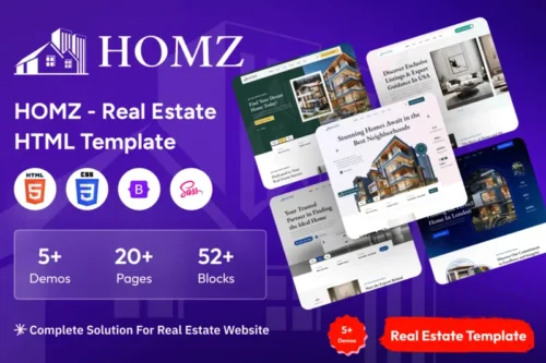 Mua Homz - Real Estate HTML Template giá rẻ