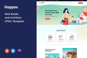 Mua Hoppex – Real Estate and Architect HTML Template giá rẻ