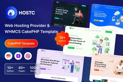 Mua Hostc Web Hosting Provider WHMCS CakePHP Template giá rẻ