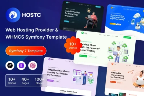 Mua Hostc Web Hosting Provider WHMCS Symfony Template giá rẻ
