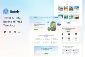 Mua Hotely – Travel & Hotel Boking HTML5 Template giá rẻ