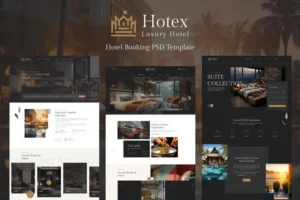 Mua Hotex -Hotel Booking PSD Template giá rẻ