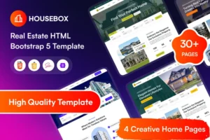 Mua HouseBox - Real Estate HTML Bootstrap 5 Template giá rẻ
