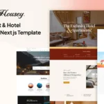 Housey – Resort & Hotel React Next js Template