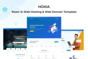 Mua Hoxia - React Web Hosting & Web Domain Template giá rẻ