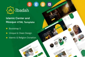 Mua Ibadah - Islamic Center & Mosque HTML Template giá rẻ