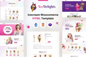 Mua IceDelights | Ice Cream Shop HTML Template giá rẻ