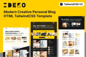 Mua IDEKO - Modern Creative Personal Blog Template giá rẻ