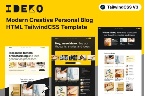 Mua IDEKO - Modern Creative Personal Blog Template giá rẻ