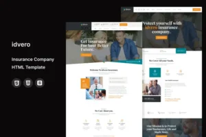 Mua idvero - Insurance Company HTML Template giá rẻ