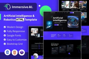 Mua Immersive AI | Robotics HTML Template giá rẻ