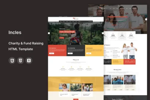 Mua Incles -Charity & Fund Raising HTML Template giá rẻ