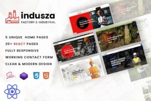 Mua Indusza- Industrial & Factory React Template giá rẻ