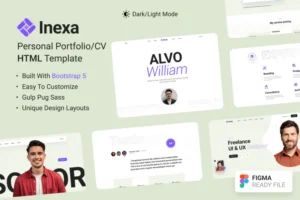 Mua Inexa - Creative Personal Portfolio HTML Template giá rẻ