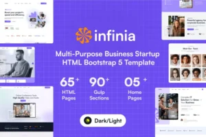Mua Infinia - Business Startup HTML Template giá rẻ