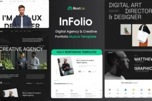 Mua Infolio - Digital Agency & Creative Portfolio Nuxt giá rẻ