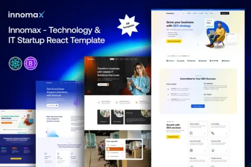 Mua Innomax - Technology & IT Startup React Template giá rẻ