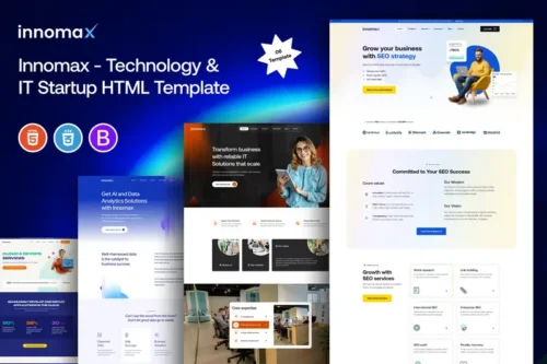 Mua Innomax - Technology & IT Startup Template giá rẻ
