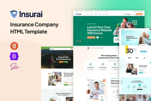 Mua Insurai - Insurance Company HTML Template giá rẻ