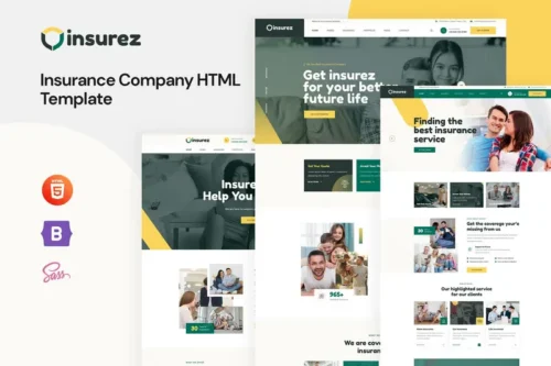 Mua Insurez - Insurance Company HTML Template giá rẻ