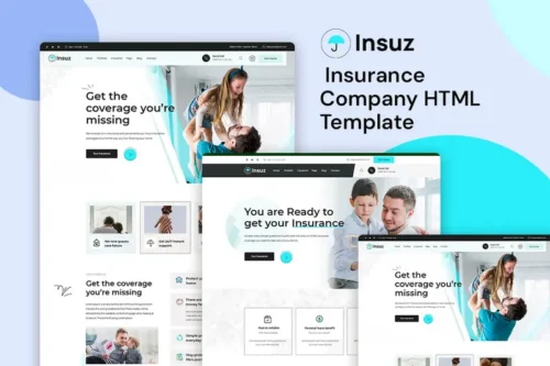 Mua Insuz - Insurance Company HTML Template giá rẻ