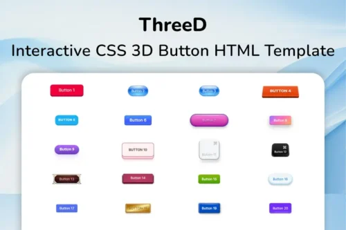 Mua Interactive CSS 3D Button HTML Template - ThreeD giá rẻ