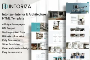 Mua Intoriza - Interior & Architecture HTML Template giá rẻ