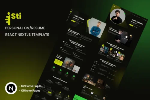 Mua Isti - Creative Portfolio React NextJS Template giá rẻ