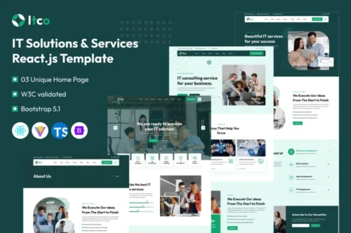 Mua Itco – IT Solutions & Services React JS Template giá rẻ