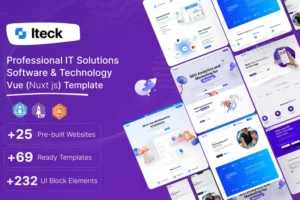 Mua Iteck - Vue Software & Technology Template giá rẻ