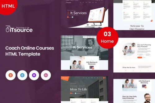 Mua iTsource - IT Solutions & Services HTML Template giá rẻ