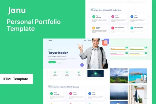 Mua Janu - Responsive Personal Portfolio HTML Template giá rẻ