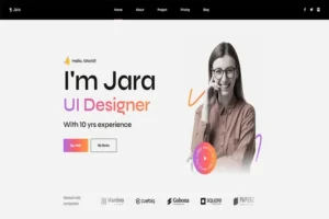 Mua Jara - Tailwind CSS Personal Portfolio Template giá rẻ