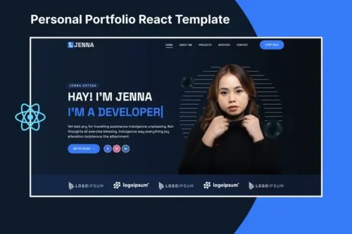 Mua Jenna – Personal Portfolio Template giá rẻ
